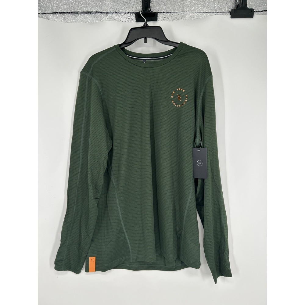 Ten Thousand T Shirt Mens XL Mountainview Mesh Rich Roll Long Sleeve Run Shirt